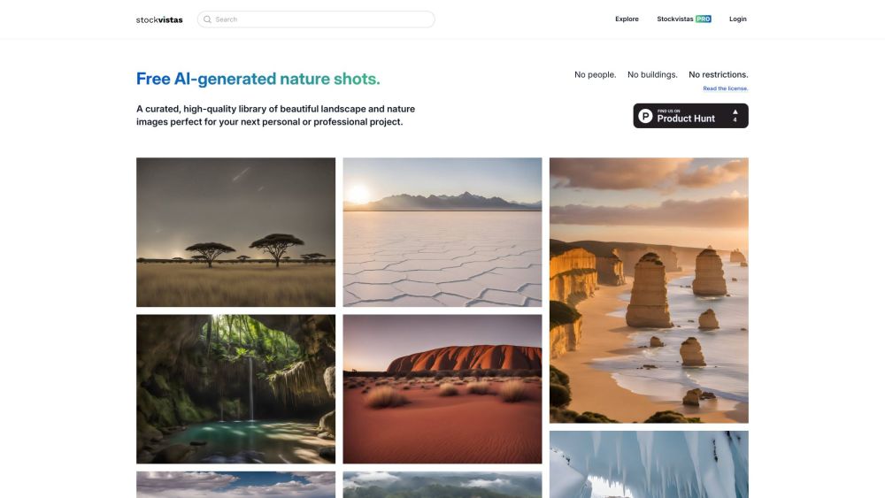 Stockvistas : Free, High-Quality, AI-Generated Landscape Images