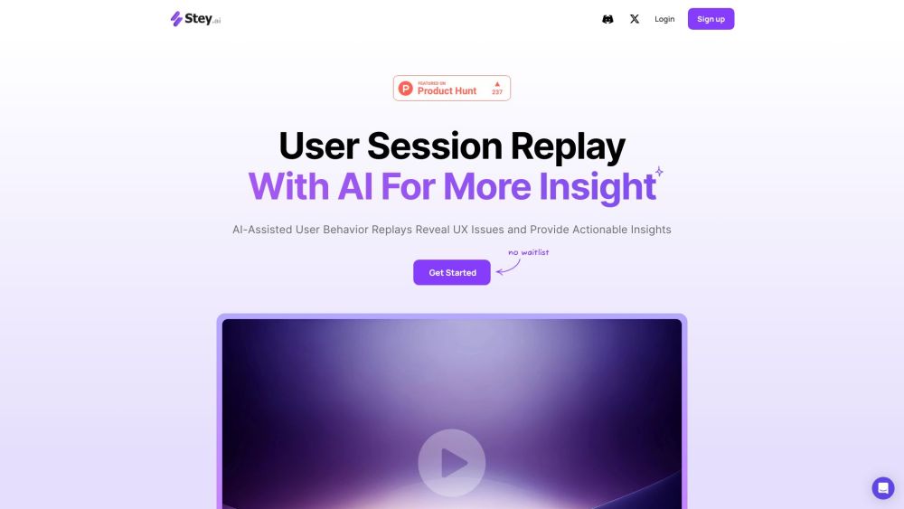 Stey.ai: AI-Driven Platform for User Behavior Analysis