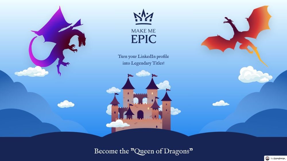 Make Me Epic: Transform LinkedIn Profiles into Epic Fantasy Titles