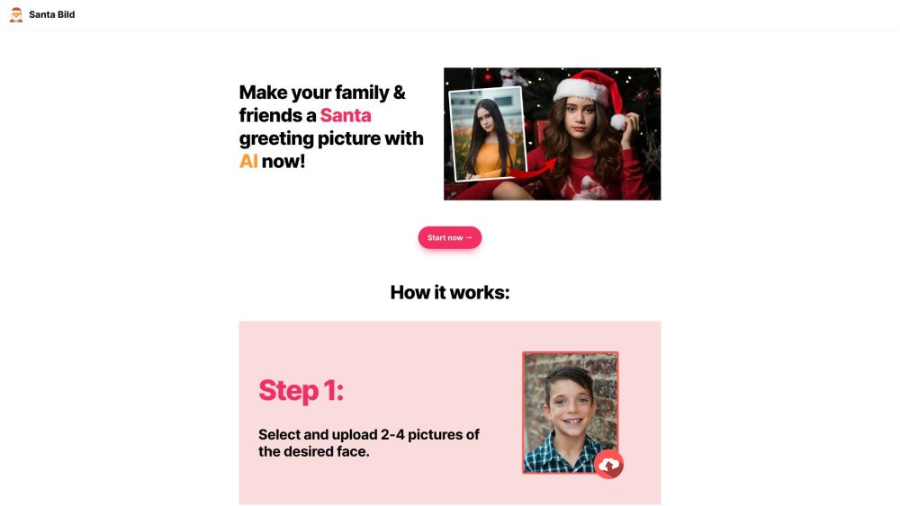 SantaBild: Transform Selfies into Santa Greetings with AI Magic