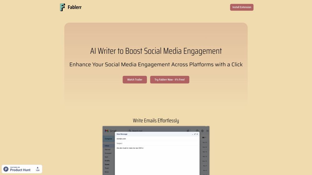 Fablerr: AI Writer for Social Media, Enhancing Engagement & Reach