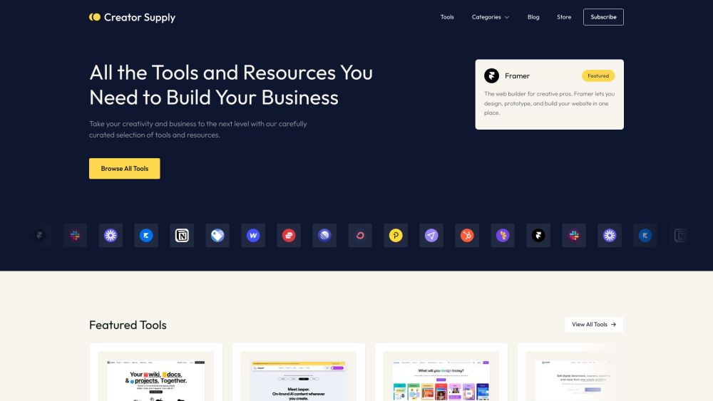 Creator Supply: Curated Tools & Resources for Creatives