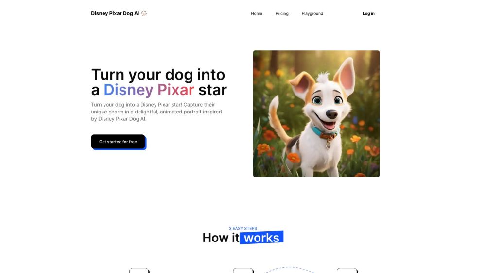 Disney Pixar Dog AI: Transform Photos into Pixar Animation Styles