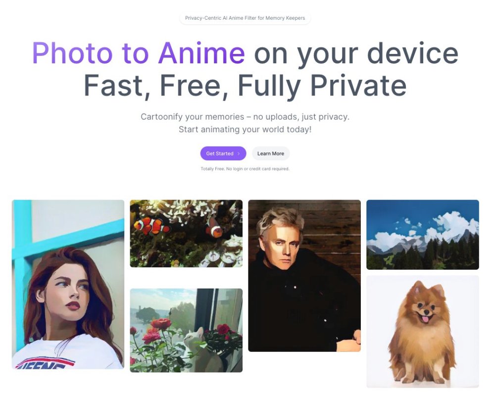 Photo to Anime: Privacy-Centric AI Filter : Secure Memory Keeping