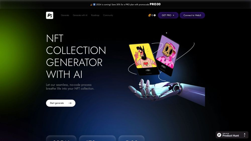 NFT Collection Generator: Unlimited, Diverse Styles with AI & No-Code