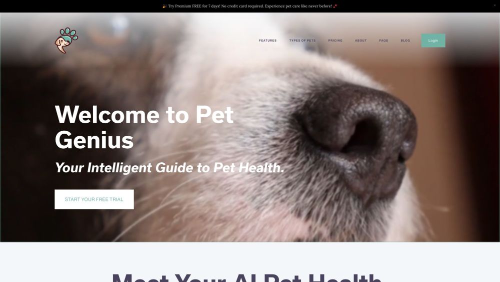 Pet Genius: AI Health Insights for Your Beloved Pets' Well-being