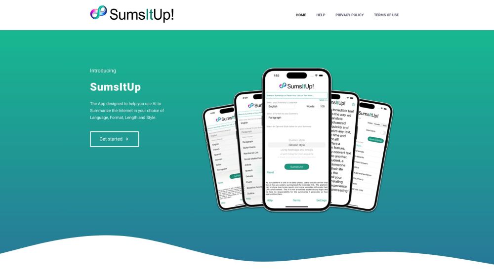 SumsItUp: AI Summarization in Any Language, Style, Format & Length