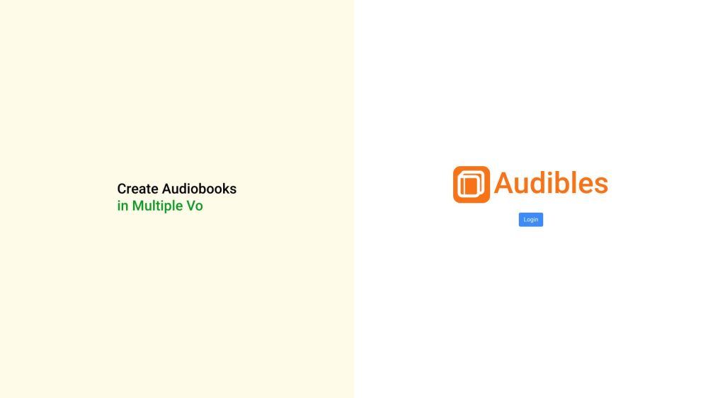 Audibles: Create Audiobooks with Natural Sounding AI Voices Effortlessly