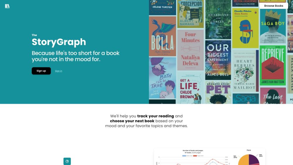 StoryGraph: Track Reading, Choose Books Based on Mood & Themes