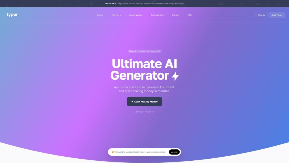 Typer AI: Generate Amazing Articles & Images Instantly for Free