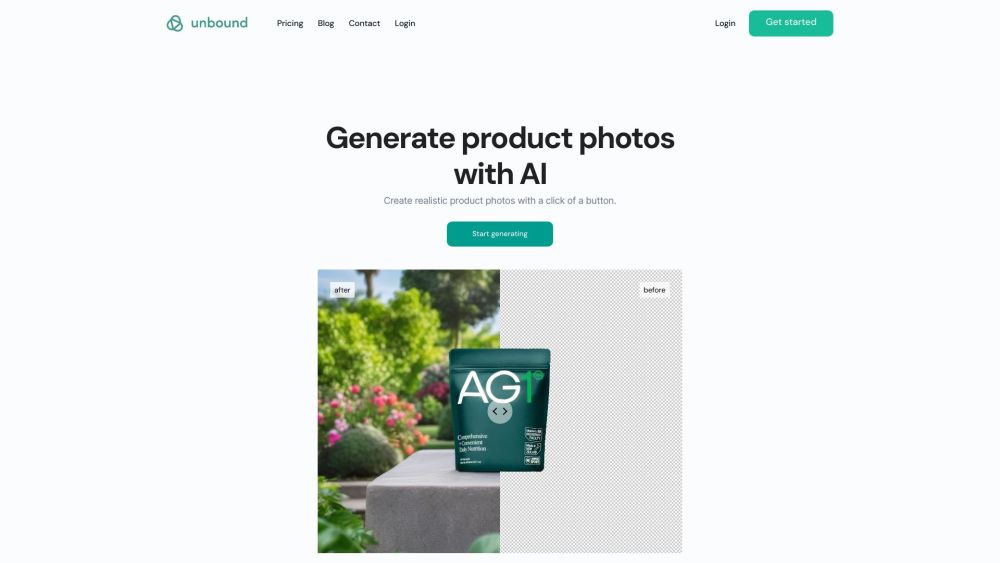 Unbound: AI-Driven Photos Solution : Generate Realistic Product Images