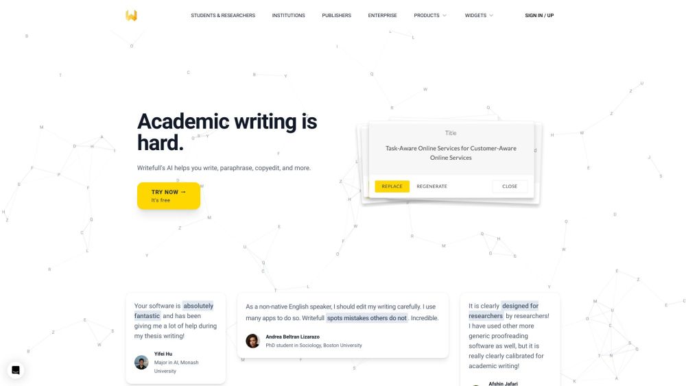 Writefull: Advanced AI Writing & Proofreading for Academics, Automated