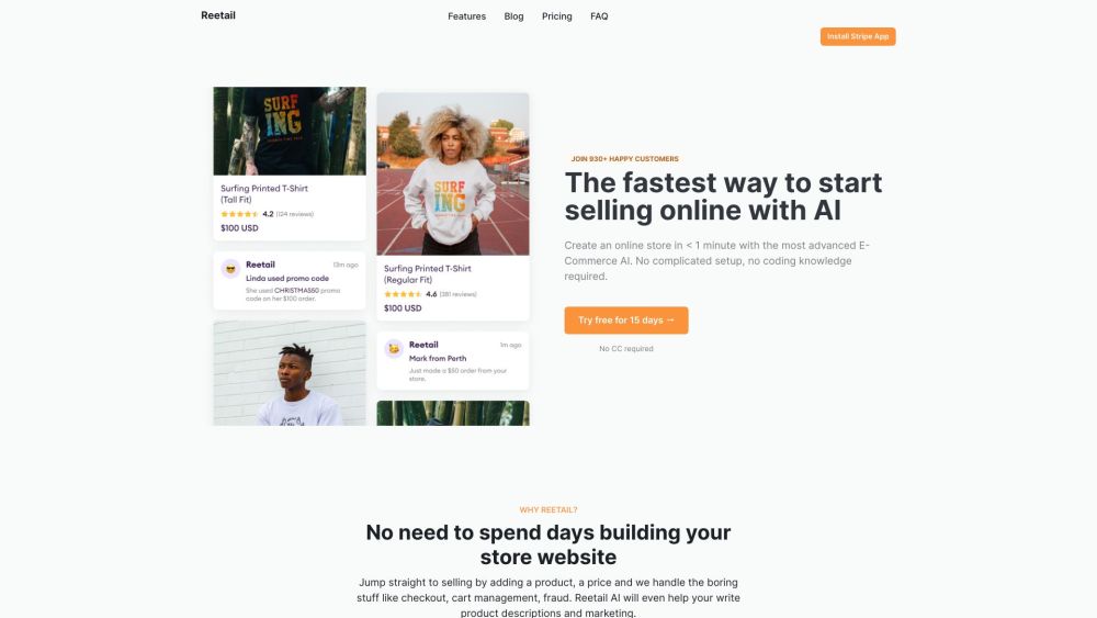 Reetail: Fastest Online Selling Solution Powered by AI - Start Selling Fast