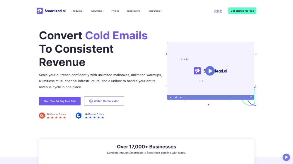 Smartlead: AI Warm-Up, Unified Inbox, Cold Email Tool