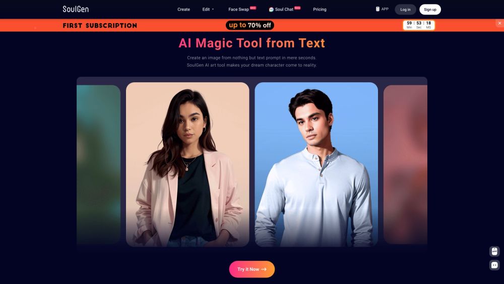 SoulGen: Free AI Magic Tool for Art Creation from Text Online