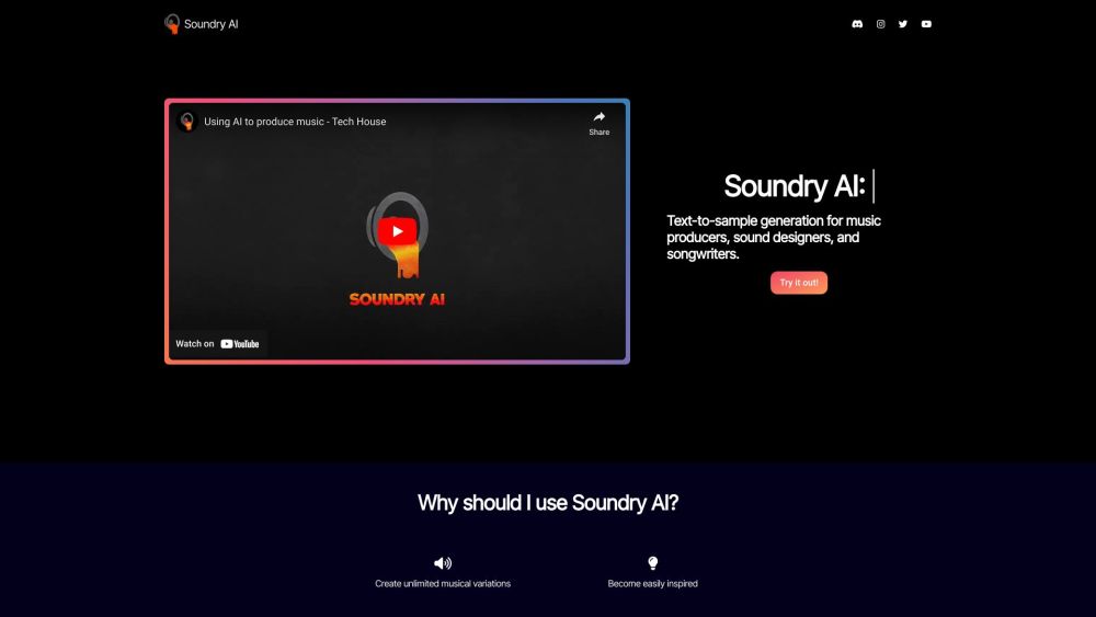 Soundry AI: Studio-Quality AI Text-to-Sound Generator On-The-Go