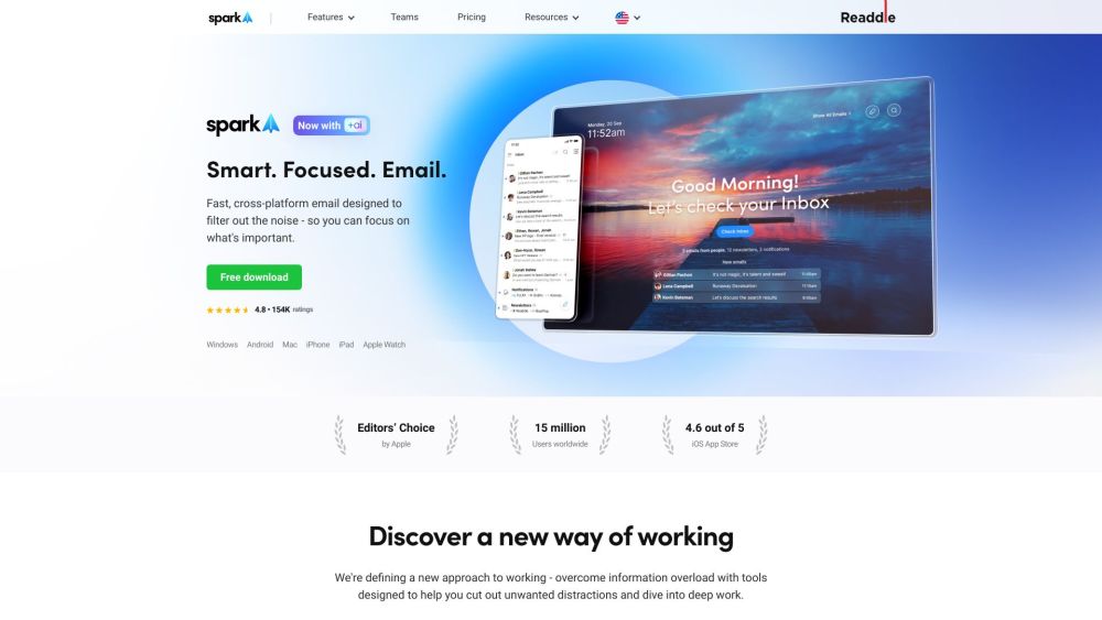 Spark Mail: Efficient Inbox Control, Quick Email Cleanup, Instant Priority