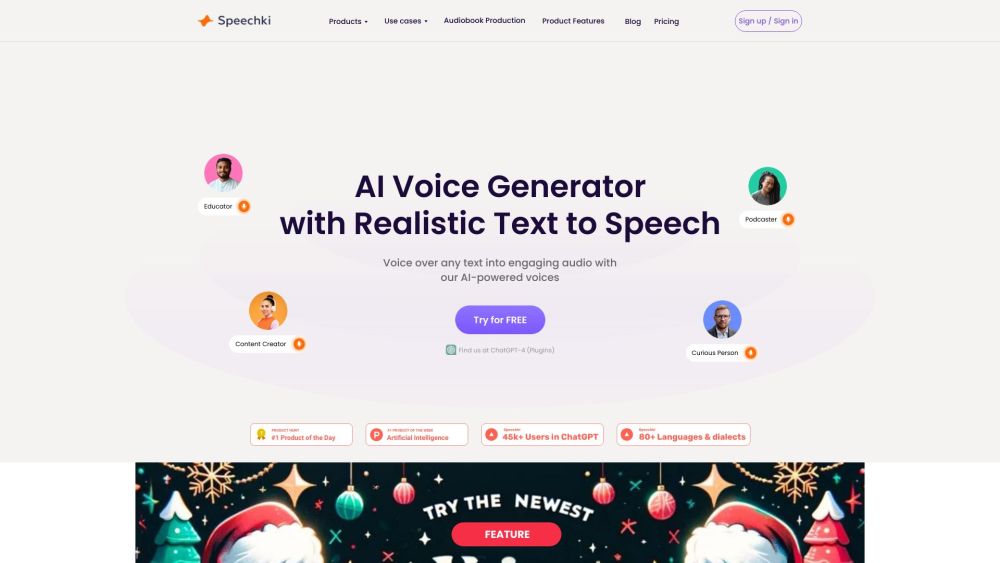 Speechki: AI Realistic Voice Generator & Text-to-Speech Solution