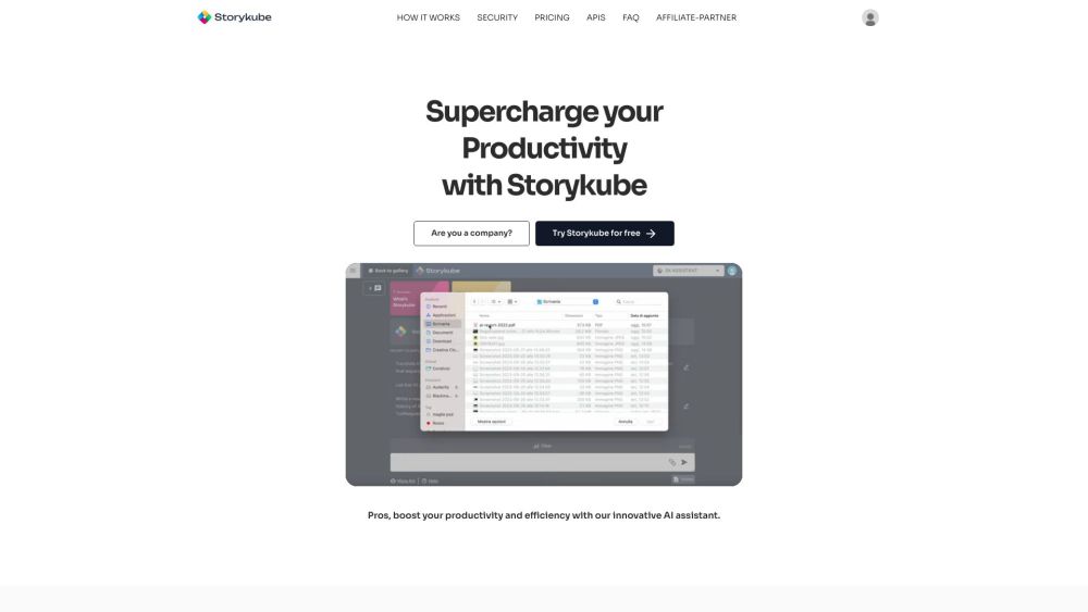 Storykube: Conversational AI, Image Generation & Document Analysis