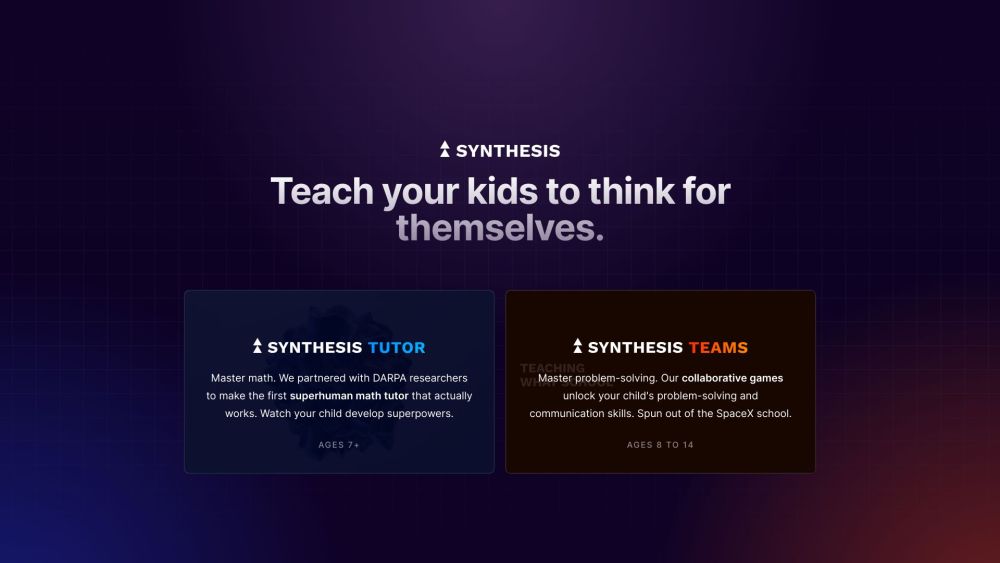 Synthesis Tutor: AI Education Proving All Kids Can Learn Anything