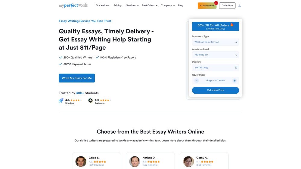 MyPerfectWords: High-Quality Academic Essay Writing Help Online