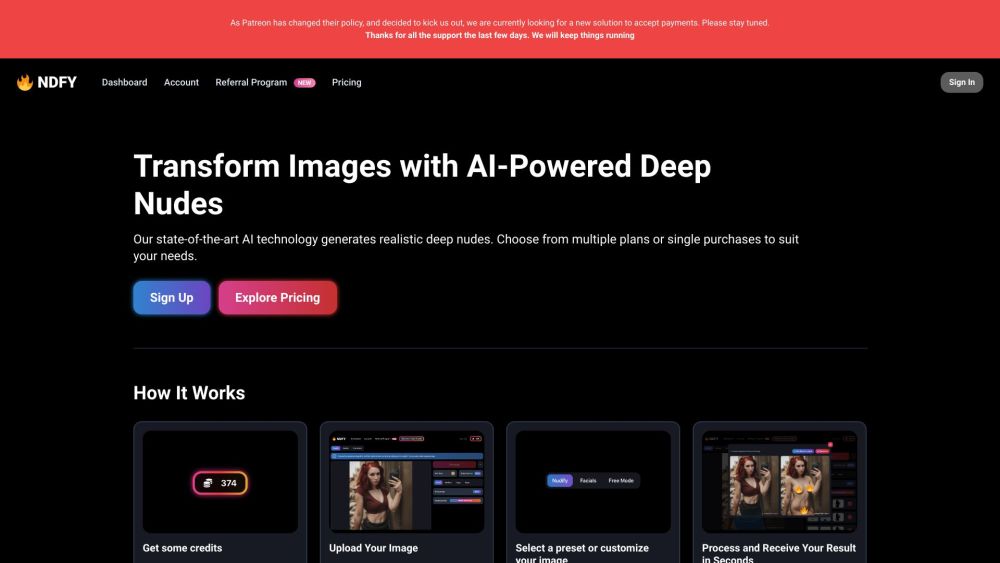 NDFY.app: AI-Powered Photo Nudify, Instant Deep Nudes in Seconds