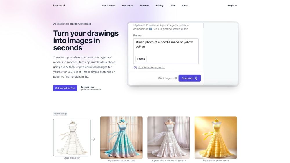 NewArc.ai : Transform Sketches Into Stunning Images Instantly