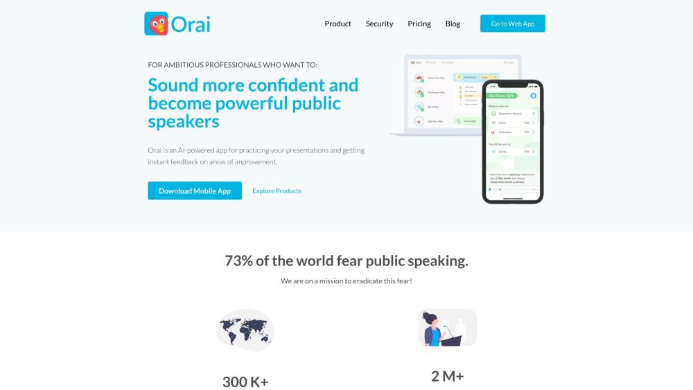 Orai: AI App for Practicing Presentations & Instant Feedback