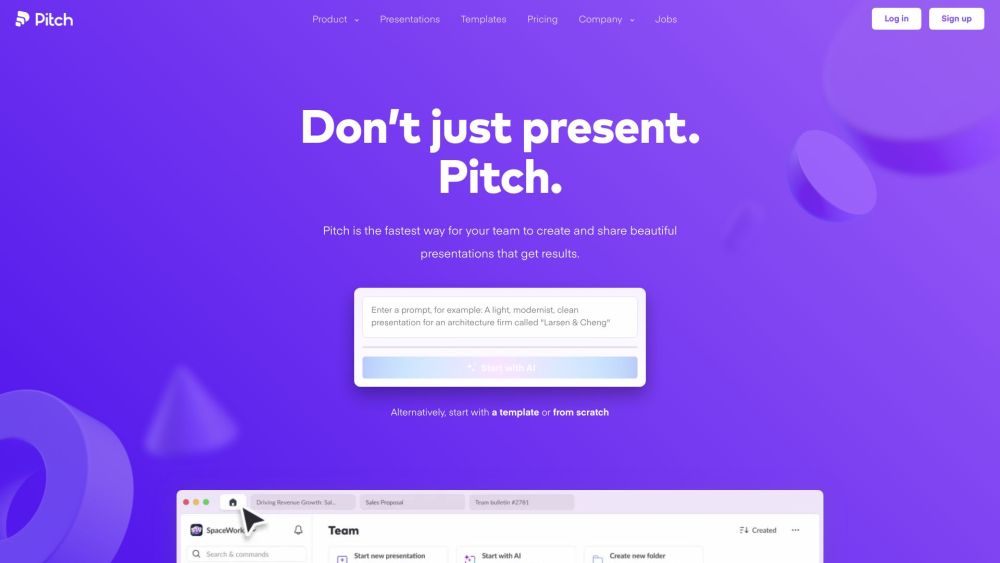 Pitch : Presentation Software for Sleek, Result-Driven Decks