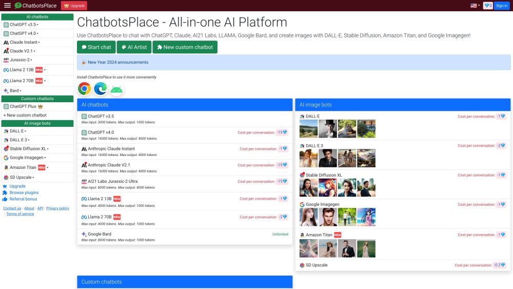 ChatbotsPlace: Integrated AI Platform for Superior User Interaction