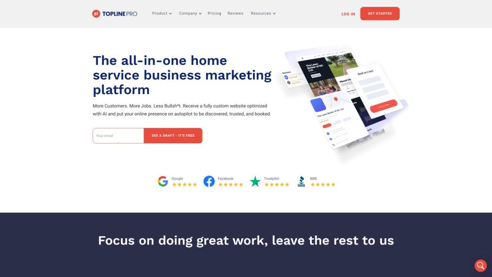 Topline Pro: Home Service Marketing, Website Building, Reputation Tools