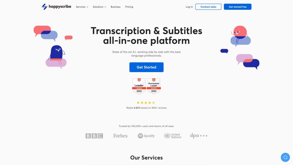 Happy Scribe: Auto & Human Transcription in Many Languages