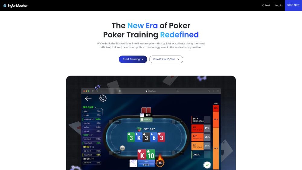 Hybrid Poker: Tech-Based, Adaptive GTO & Exploitative Training