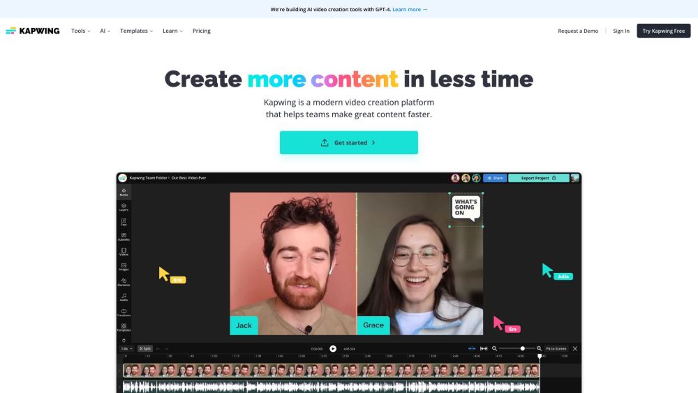 Kapwing: Edit Videos & Create Content Online Easily