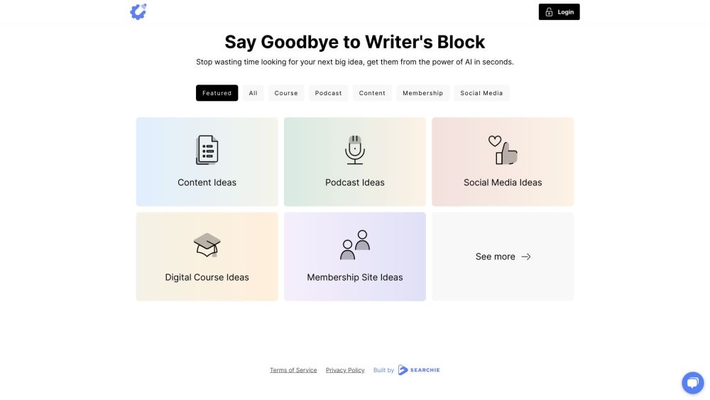 Idea Generators - Copy Creator: AI Tool Beats Writer's Block