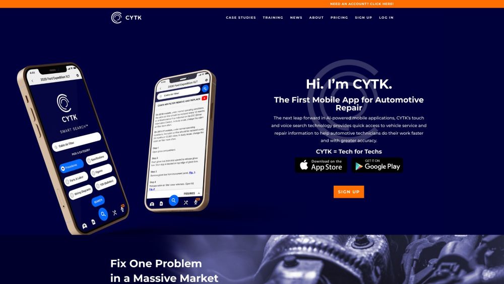 CYTK: AI-Enabled Mobile App for Premier Auto Repair Solutions