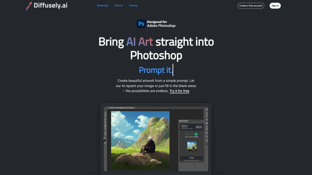 Diffusely AI Art Plugin: Enhances Digital Art for Artists & Designers