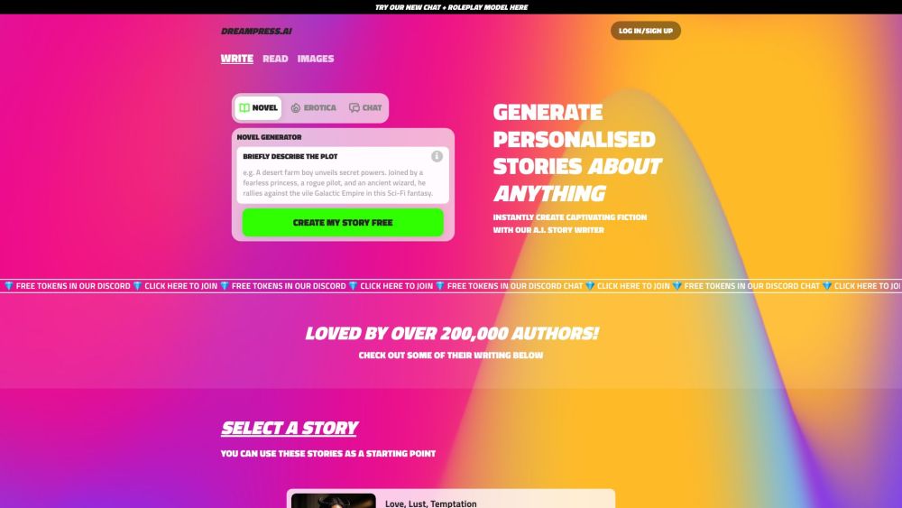 DREAMPRESS : Generate Personalised Stories About Anything You Want