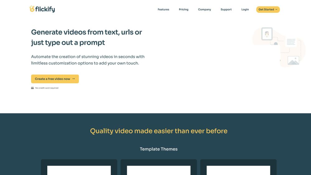 Flickify: Turn Text into Professional Videos Easily and Effortlessly