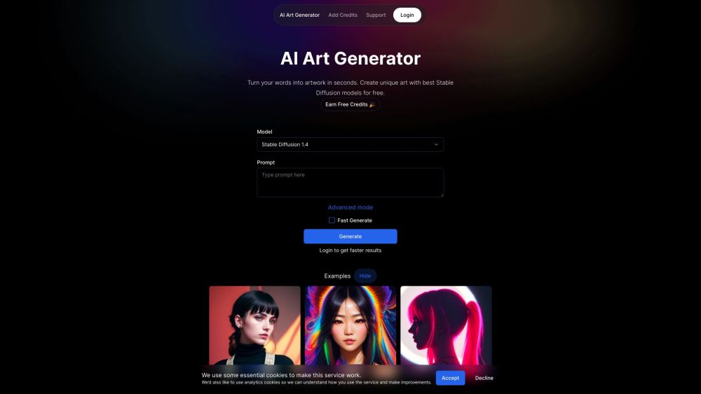 Free AI Art Generator: Instant, Unlimited AI Art with Stable Diffusion