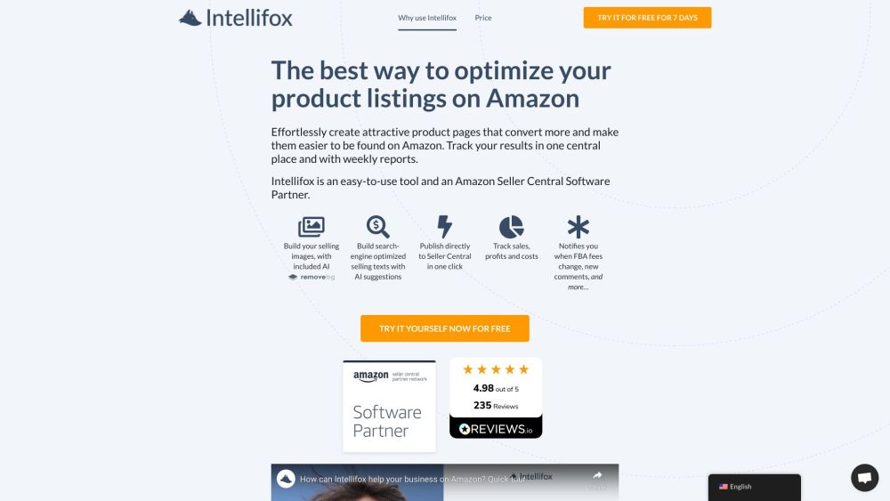 Intellifox: Swift Amazon Integration & Sales Boost - Optimize Listings Fast