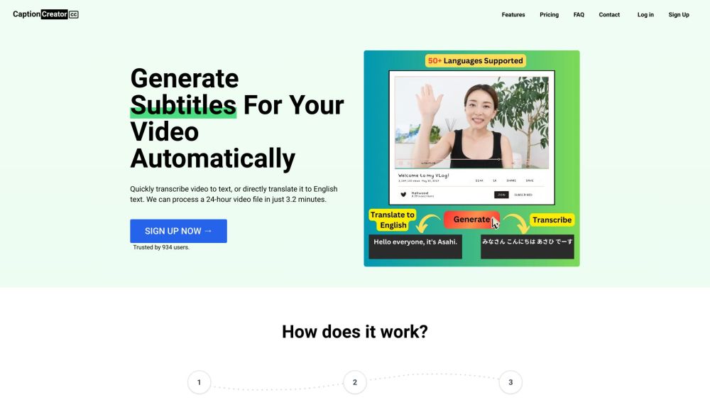 CaptionCreator: Auto Video Subtitle Generator Online