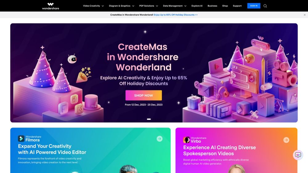 Wondershare: Creative, Productive, and Utility Solutions Site