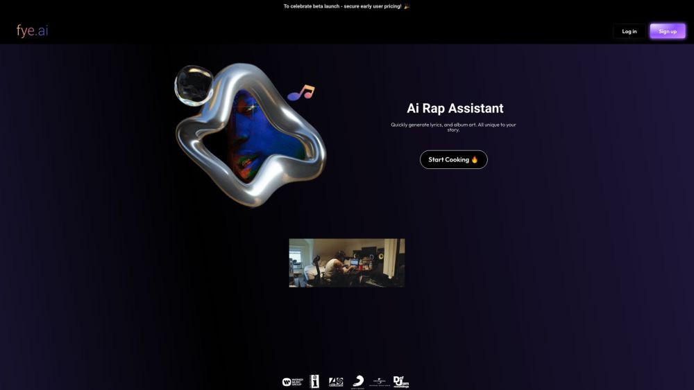 Fye.ai - Ai Rap Assistant : Create Music, Art, and Collaborate Easily