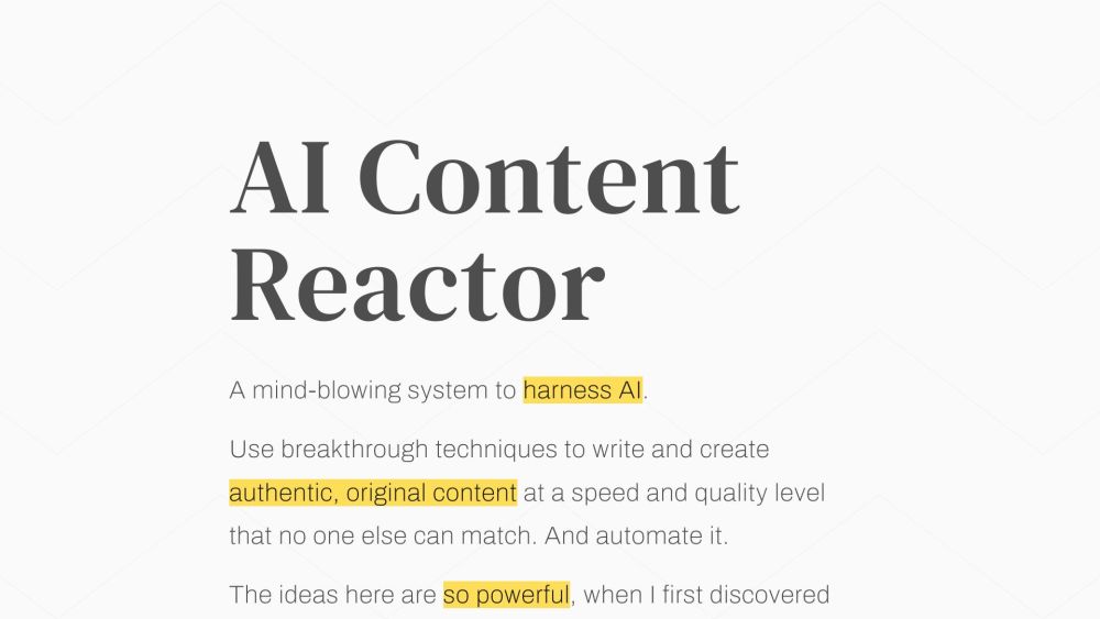 AI Content Reactor: Swift, Quality, Automated Content Creation Techniques