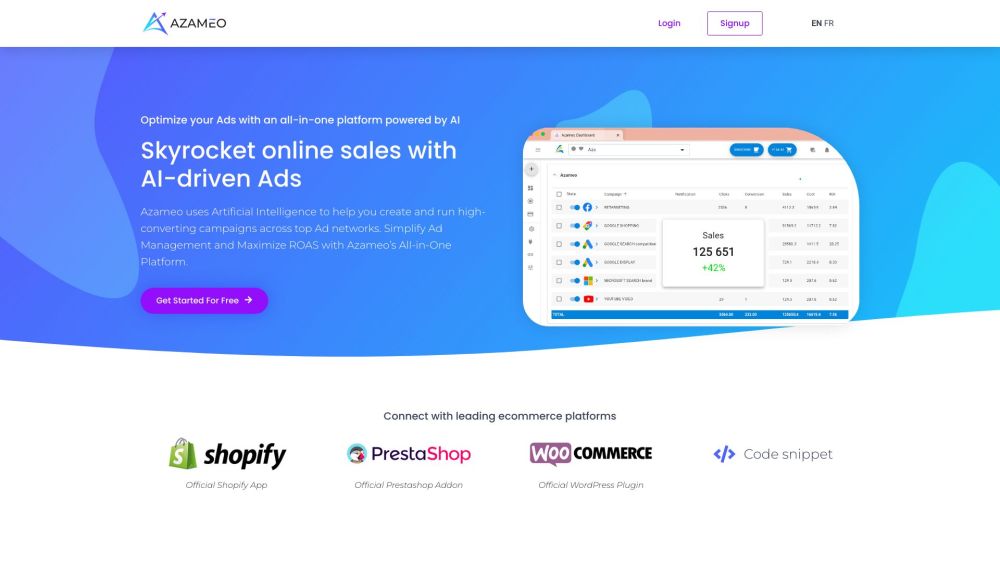 Azameo AI-driven Ads : High-Converting, Multi-Network Ad Management