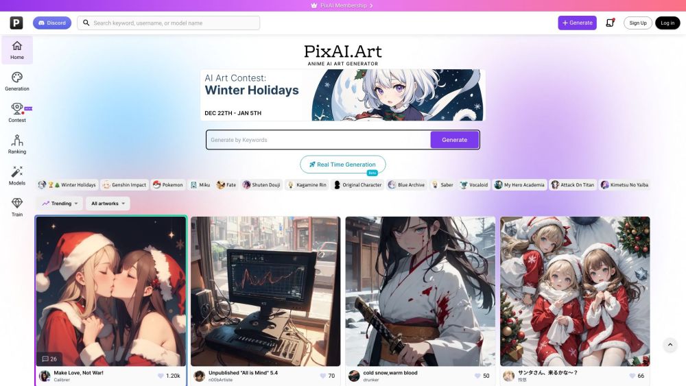 PixAI - AI Art Generator: Create High-Quality Anime Art Effortlessly