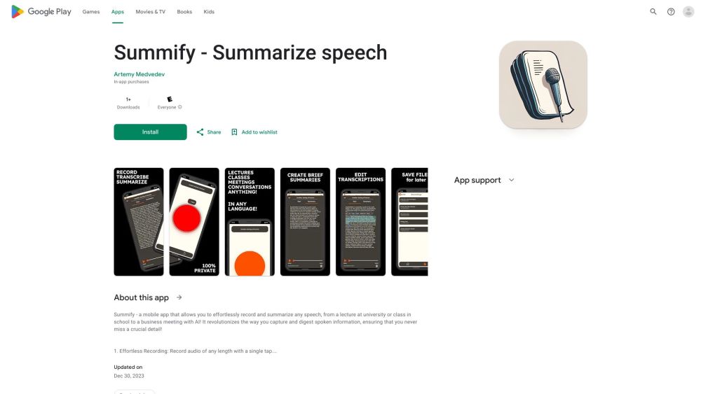 Summify: AI-Powered Mobile App for Effortless Speech Recording & Summaries