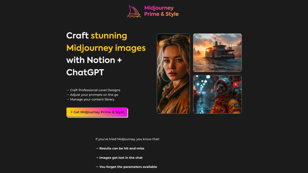 Midjourney Prime & Style: Create Stunning Images with Notion & ChatGPT