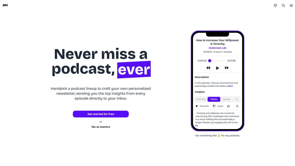 Podmob: Personalized Podcast Insights Delivered to Your Inbox